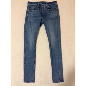 Rag & Bone Fit 1 Extra Slim Jeans Mens 32x32 Blue Stretch Denim Pants Made USA